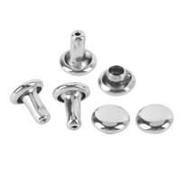 500 rinkinių dvigubo dangtelio kniedės 5x5mm nerūdijančio plieno kniedės stud rinkinys odos amatams, drabužiams