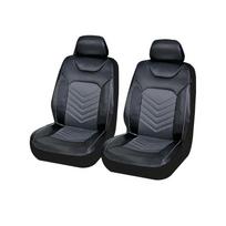 Universali PVC Automobilio Sėdynės Užvalkalas Dirbtinės Odos Pagalvėlė Visas Automobilio Sėdynės Užvalkalas Automobilio Pagalvėlės Užvalkalas Priekinės Automobilio Sėdynės Užvalkalas Automobilio Aksesuarai 4PCS juoda