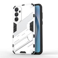 For Samsung Galaxy A55 Case Punk Armor PC Holder Case Shockproof TPU Phone Back Cover Samsung Galaxy A05 A05S A15 A25 A35 A55 5G For Samsung A55 5G balta