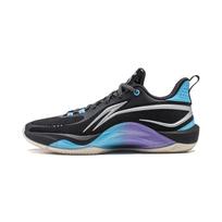 Li Ning Flash Ghost Audinys Sintetinė Oda Neslystantis Dėvėjimui Atsparus Atrama Atšokimas Žemi Krepšinio Batai Unisex Kedai Juoda Mėlyna ABPU001-4 41⅔