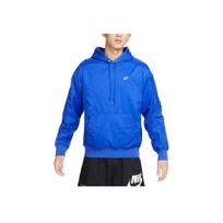 Nike Logo Embroidered Loose Hooded Windbreaker Training Sweatshirt Men sweatshirt Blue DQ4256-480 M