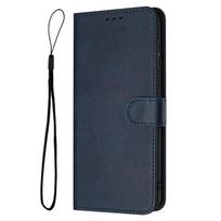 Magnetinis atverčiamas dėklas Odinis dėklas skirtas OPPO Reno13 F Reno12 FS Reno 11F 12F 13F 11 12 13 Pro 5G Dėklai Vienspalviai Odiniai Piniginės Krepšiai for Reno11 5G tamsiai mėlyna spalva