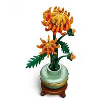 MINISO 2025 Puokštė 10343 10344 10368 10369 Orchidėja Bambukas Chrizantema Slyvos Žiedas Statybinės kaladėlės Gėlės Žaislas Vaikui Suaugusiam no box