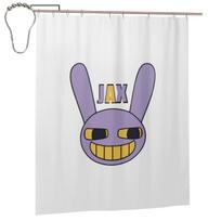 Jax With Name (The Amazing Digital Circus) Shower Curtain Bathroom Polyester Waterproof Bath Curtains With Hooks W60H190(CM)-1 Pcs