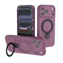 360° Rotating Magnetic Stand For Magsafe Phone Case For iPhone 17 16 Pro Max Air 17Pro 16Plus Armor Shockproof Protective Cover iPhone 16 Pro Max vyno raudonos spalvos