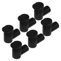 6Pcs Clothes Drying Rack Joints Plastic Black Tube Connectors Sturdy Right Angle Floor Standing Garment Rack Rod Ends other