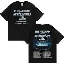 The Weeknd After Hours Til Dawn Europa 2026 Marškinėliai Vyrams Moterims Mados Hip Hop Stiliaus Marškinėlis Vintažinis Laisvalaikio Trumpomis Rankovėmis Marškinėlis S juoda