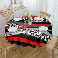 Abstrakčių linijų gradientų spalvų apvali staltiesė, vandeniui atspari stalo danga, skirta vestuvių vakarėliui dekoruoti Valgomojo stalo dangtis 4pcs 33x48 Table mat