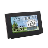 Wireless Weather Station Forecaster Indoor Outdoor Thermometer Hygrometer with Sensor Color Touch Screen Alarm Clock Calendar juoda