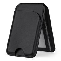1Pc Magnetic multi-function phone holder and card holder, ultra-thin leather imitation leather design, compatible with 6.1 to 6.7 inch