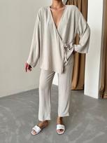 LALUVIA Moteriškas kimono ir kelnės