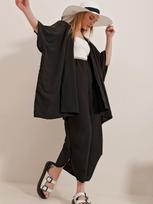 TREND ALACATI STYLE Moteriškas kimono ir kelnės