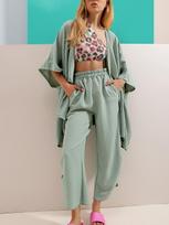 TREND ALACATI STYLE Moteriškas kimono ir kelnės