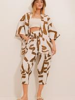 TREND ALAÇATI STILI Moteriškas kimono ir kelnės
