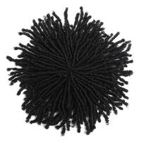 Garbanotos Dreadlocks Trumpos Garbanos Madingos Hip-Hop Gatvės Stiliaus Gražios Vyriškos Perukas t30 black
