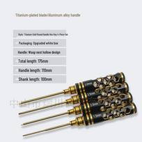 4-Piece Precision Metric Hex Screwdriver Set (1.5mm, 2mm, 2.5mm, 3mm)