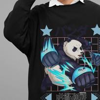 Jujutsu Kaisen Sweatshirt Panda Sweater JJK Anime Pullover Yuji Gojo Maki Sukuna 2XL