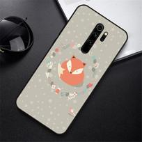 Phone Case For Xiaomi Redmi Note 8 8T 10 9 9S 7 6 Pro xiaomi 9 9A 8 8A 7 6  Black Cover Hoesjes Art Etui Cute Animal Fox Redmi Note 8 Pro
