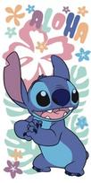 „Stitch“ paplūdimio rankšluostis vaikams – „Lilo“ ir „Stitch“ vaikų rankšluostis 70 x 140 aero mėlyna spalva