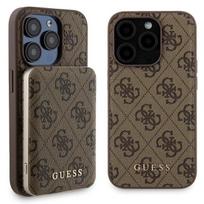 Set Guess Gubpm5P15L4Gemgw Iphone15 Pro 6.1 Hardcase + Powerbank 5000Mah Magsafe Brown 4G Metal Logo