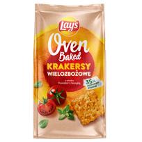 Krekeriai LAY'S, Oven Baked pomidorų ir baziliko  skonio, 80 g