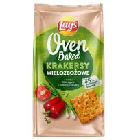 Krekeriai LAY'S, Oven Baked daržovių ir žaliųjų svogūnų skonio, 80 g