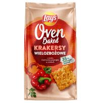 Krekeriai LAY'S, Oven Baked raudonųjų paprikų ir žolelių skonio, 80 g