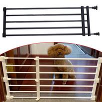 Adjustable Dog Gate for Pets Barrier Safety Fence Indoor Outdoor Use 39to60cmx36cm Black