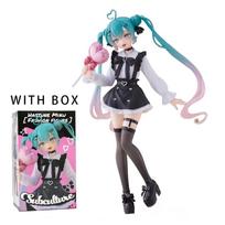 21cm Seksuali mergina Hatsune Miku Anime figūrėlė Madinga Subkultūra Miku Veiksmo figūrėlė Kalėdinė dovana PVC Kolekcinis modelis Lėlės Žaislai