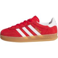 Adidas Originals GAZELLE INDOOR Suede Abrasion Resistant Low top Kids' Skateboarding Shoes Red Kids' IH9136 30