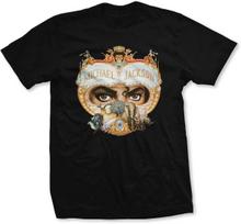 „Rock Off Michael Jackson Dangerous“ oficialūs marškinėliai vyrams unisex (Didelis) Juoda S juoda