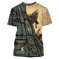 Egipto gatvės vyriški dideli marškinėliai, patogūs greitai džiūstantys drabužiai, Egipto apvaizdos akis 6XL
