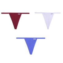 3Pcs/Set Cotton Thongs Panties for Women Sexy T-Back Underpants G-string Underwear Girls Breathable Intimates Comfortable Bikini M