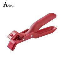 Multi-Purpose Anti-Scald Bowl Holder Clip Solid Color Color Silicone Home Clip Kitchen Scalding Oven Accessories Tool 1PCS raudona