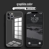 Premium White Tempered Glass Full Cover Case for iPhone 15/14/13/11 Pro - High-End Simple Design, Anti-Fall Protection iPhone 15 Pro Max