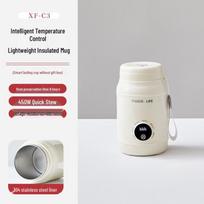 Išmanus mini kelioninis elektrinis virdulys su pastovia temperatūra ir automatinio sveikatos palaikymo funkcija gray