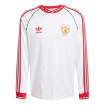 Adidas Originals Manchester UNITED '91 IŠVYKIMO MARŠKINĖLIAI Futbolo marškinėliai Vyriški Balti/Raudoni JF0375 L