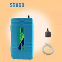 SB-960 Aquarium Air Pump SB-980 Blue Air Pump for Fish Tanks Low Noise Emergency Fish Tank Oxygen Air Pump outdoor fishing