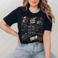 Little Mouse Graphic Haunting Adeline Zade Meadows Cotton Tees Book Lovers Dark Romance Vintage Men Women Everyday Wear Tshirt S juoda