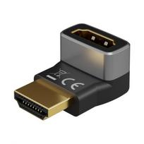 Adapteris HDMI Goobay 72009 90° Horizontalus Juoda Sidabrinė