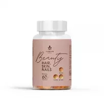GAMTOS NAMAI maisto papildas BEAUTY HAIR, SKIN, NAILS, aviečių ir mėlynių skonio, 60 guminukų
