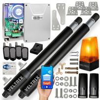 Dviejų varčių vartų variklis WIFI KIT 2x2m 400kg + 4 nuotolinio valdymo pultai + LED lempa