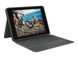 Kompiuterio klaviatūra Logitech Logitech Rugged Folio klaviatūra ir apsauginis dėklas iPad 7./8./9. kartos Black QWERTZ DE | 920-009313 | 5099206087538