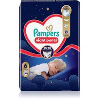 Pampers Night Pants Size 6 vienkartinės sauskelnės-kelnaitės naktinė priemonė 40 vnt.