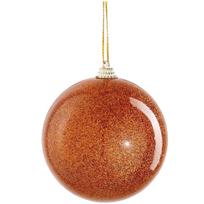 SAUGUS PLASTIKINIS KALĖDŲ EGLUTĖS ŽAISLIUKAS 8CM MICA ORANŽINIS 263255
