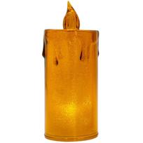 DEKORACINĖ ŽVAKĖ 10,5 CM AMBER ŠILTA BALTA 1 LED 7623308