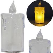 DEKORACINĖ ŽVAKĖ 3,5x8CM LED DEKORUOTA 809436