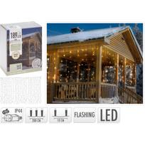 KALĖDINĖS LEMPUTĖS ŠVIESOS UŽUOLAIDA 200x70CM LAUKO LED ŠILTA BALTA FLASH 746741