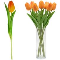 ORANŽINĖ TULPĖ 31CM KAIP GYVA PAVASARINĖ DEKORACIJA 1075075