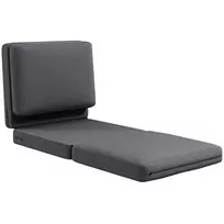 Grindų sofa "3-in-1" Išskleidžiama sofa-lova iki 240 kg, tamsiai pilka